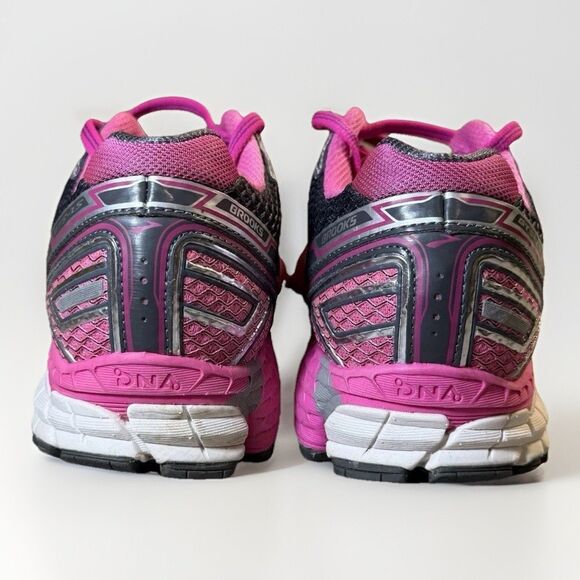 Brooks Adrenaline GTS 15 Womens Running Shoes Size 6.5 Black Pink Look Great! - Picture 6 of 8